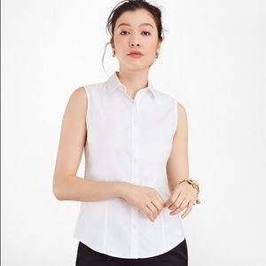 NWT Brooks Brothers Fitted Sleeveless Dress Shirt